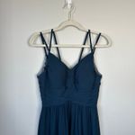 Azazie Maren Allure Bridesmaid Dress Formal Pine Green Blue Size 2 Wedding Photo 5