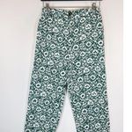 Boden Womens Pants Green Enchanting Bloom Linen Straight Trouser Boho Size 2 Photo 5