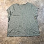 DKNY  Olive Short Sleeve V-neck Henley-like Tee
Size: XL Photo 2