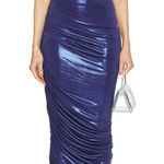 Norma Kamali  Strapless Diana Gown in Military Blue size Large New without tags Photo 0