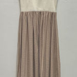 Elegant Cream and Tan Dress Brown Size undefined Photo 0