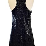 Cocktail Black Sequins Dress Swing Sleeveless Racerback by UNIX LBD Small NWT Photo 6