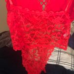 SheIn Red Lingerie Bodysuit Photo 2