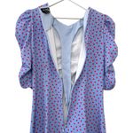 Kate Spade  Ruched Puff Sleeve Polka Dot Midi Dress Size 8 Photo 8