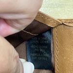 Fossil Brown Leather Warm Earth Tones Patchwork Wallet Bifold Zipper Coin Photo 8