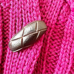 Aran Crafts Ireland Merino Wool Cable Knit Sweater Size Small Fuchsia Cardi NWT‎ Pink Photo 6