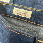 Levi's  Premium Ribcage Straight Jeans Womens Size 29 Dark Wash Denim Button Fly Photo 7