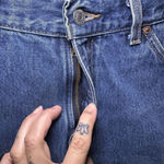 Levi's VTG 517 Relaxed Cut Off Shorts Womens Jr 11 Raw Hem Blue Denim Cotton ‘99 Photo 4