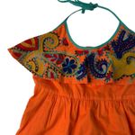 Judith March Judith March backless orange sundress embroidered sz small Photo 4