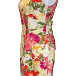 I.N. Studio Pink, Red, Green, Yellow, Cream Floral Sleeveless Mini Dress Size 4P Pink Photo 3