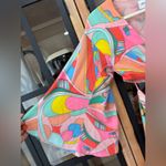 Anthropologie Groovy cutout mini dress long sleeve balloon o-ring bamboo go go satin go out Photo 6