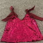 Anthropologie NWT Petite Maeve Sequin Tie Shoulder Top Sz LP Photo 7