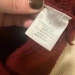 Harper Heritage Bubble Sleeve Sweater S Burgundy Chunky Knit Textured Photo 4