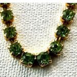 Vintage green rhinestone sweater clip Photo 9