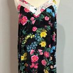 Betsey Johnson Black Floral Slip Dress Size L NWT Photo 0