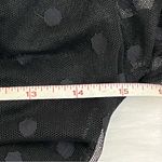 White House Black Market Y2K Sheer Mesh Polka Dot Top XS Photo 5