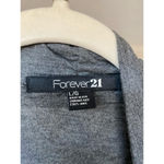 Forever 21  Sleeveless Open-Front Cardigan Gray Lightweight Drape Vest Lagenlook Photo 2