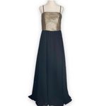 Slny  Black and Gold Sequin Formal Dress Size 4 Photo 1