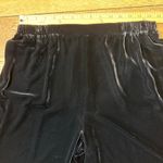 Unbranded Velvet Silk Blend Pants SZ L Holiday Party Taper Leg Pull On Classy Black Size L Photo 3