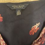 Lucky Brand Floral Women's Top - Navy and Red Photo 1