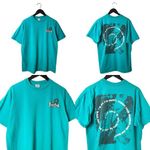 1995 Vintage 90s Rock & Roll Hall of Fame T Shirt Blue XL Extra Large Graphic Photo 1