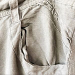 Sandro  Capris Olive Green‎ Linen Bermuda Shorts Size 16 Summer Photo 6