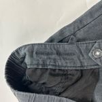 American Eagle SHORT Charcoal Linen Blend High Rise Wide Leg Trouser Pant 12S Photo 4