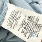 Anthropologie BY | Sky Blue Corduroy Button Front Skirt A-line Pockets | Size 6 Photo 6