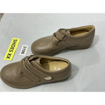 Womans Hoopoe Size 8.5 WW Two Strap Orthopedic Shoes Tan Leather NWOT Brown Photo 2