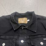 Calvin Klein  Women's Stretch Black Denim Jacket Size XXL Button Front Outerwear Photo 2