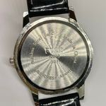 FYZZ Watch Love Forever Heart Round Silver Toned 40mm Face black leather runs Photo 6