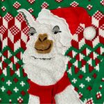 Carl The Llama Merry Christmas Ugly Sweater Sz M Holiday Party Red Green Unisex Size M Photo 1