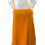 ZARA  Women's Orange Sleeveless Cami Camisole Square Neck Mini A-Line Dress Sz S Photo 0