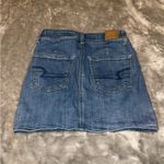 American Eagle  Outfitters Blue Cargo High Rise Mini Skirt Casual Photo 1