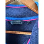 Vineyard Vines  Women’s Harbor Fleece 1/4 Snap Sweater Nautical Navy size Large Photo 7