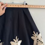 Eye Candy Black & Gold Midi Skirt Mesh Overlay Cocktail Party Gala Size Small Photo 8