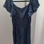 Trixxi Navy and White Polka Dot Dress Photo 4