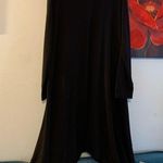 LOGO By Lori Goldstein logo Lounge by lori goldstein Black Tunic Shirt Dress Long Sleeve Size L Large Photo 0