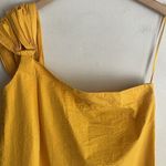Cuyana  Seersucker Twisted Shoulder Dress Daffodil Photo 1