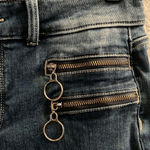 NYDJ Not your Daughters Jeans Marilyn Straight High Rise Dark Blue Stretch SZ 4 Photo 3