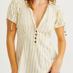 ZARA Stripe Button Down Blouse Photo 0