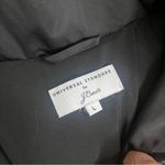 Universal Standard ‎ J. Crew Chevron Puffer Coat large black winter EUC Photo 8