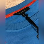 Jane and Delancey NWT Oversized Blue  Light Palm Tree Long Sleeve Shirt Sweater Photo 1