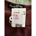 cha cha vente Burgundy Blouse Plus 3X Photo 5