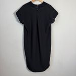 Maeve by Anthropologie Deep-V Dress Women's Small Black Slits Classic LBD NWOT Photo 10