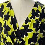 Diane Von Furstenberg  Dora Silk Faux Wrap Dress Size 2 yellow black long sleeve Photo 3