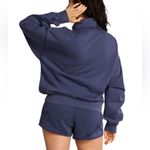 PINK - Victoria's Secret PINK Ivy Fleece Full Zip Sweatshirt Navy Blue Womens Large NWOT Photo 2