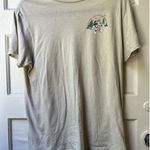 Disney Mickey Mouse Woods Tshirt M Beige Nature Hiking The Great Outdoors Stains Photo 0