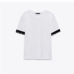 ZARA  White T-Shirt Photo 4