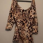 Missguided Misguided leopard print sweetheart mini dress Photo 1